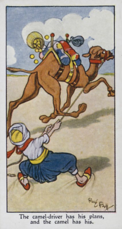 Kamelføreren har sine planer, og kamelen har sine av René Bull