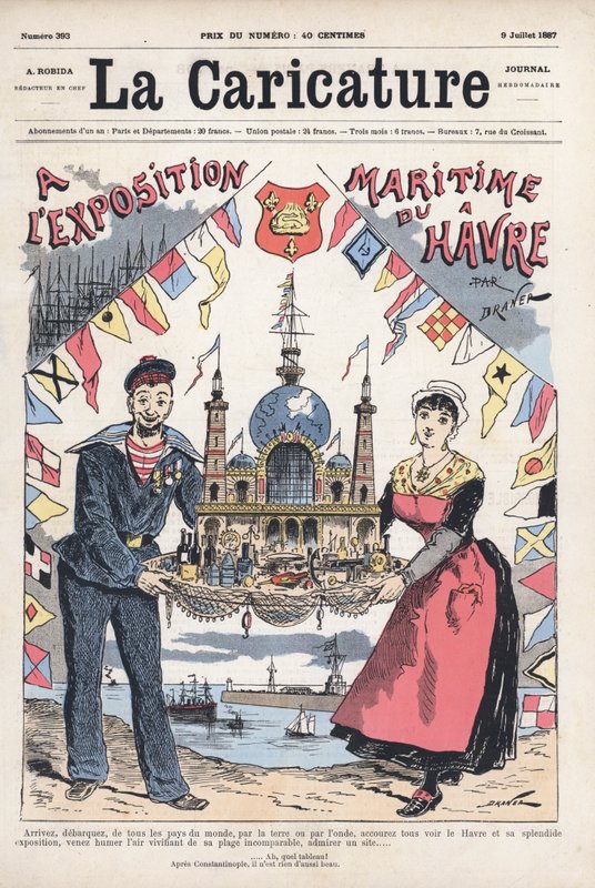 Maritim utstilling i Le Havre, Frankrike av Renard Jules Draner