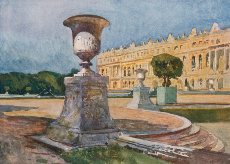 Sentral fasade, foran Parterre d