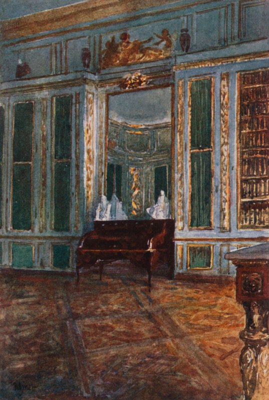 Louis XVs bibliotek, Versailles av Rene Binet