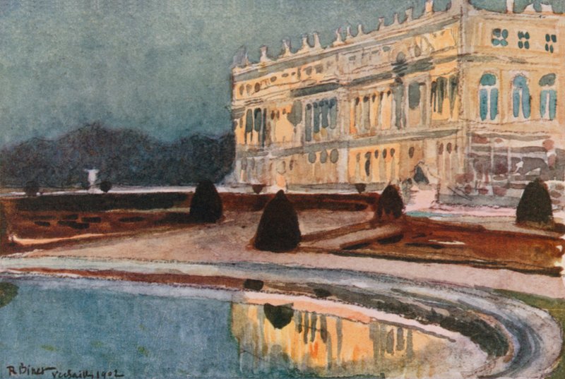Palass fra den sørlige Parterre, Versailles av Rene Binet