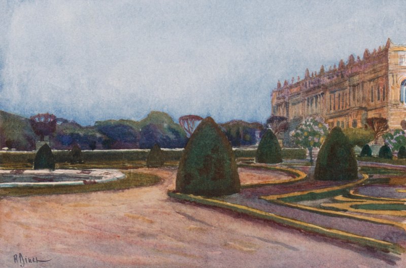 Sørlige Parterre, Versailles av Rene Binet