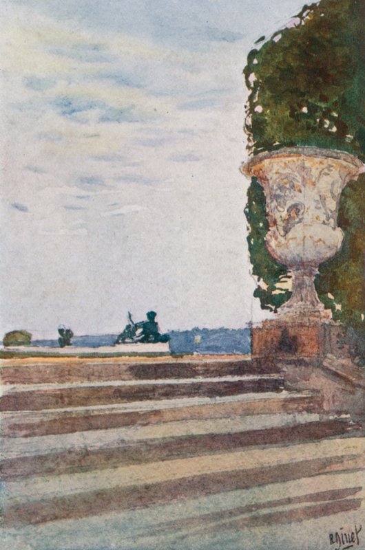 Steps of Latona, Versailles av Rene Binet
