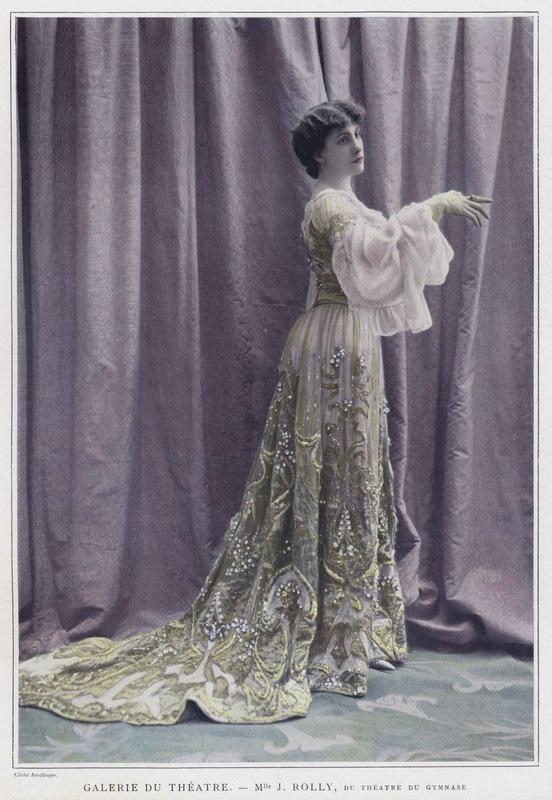 Jane Rolly , fransk skuespillerinne (farget bilde) av Reutlinger Studio