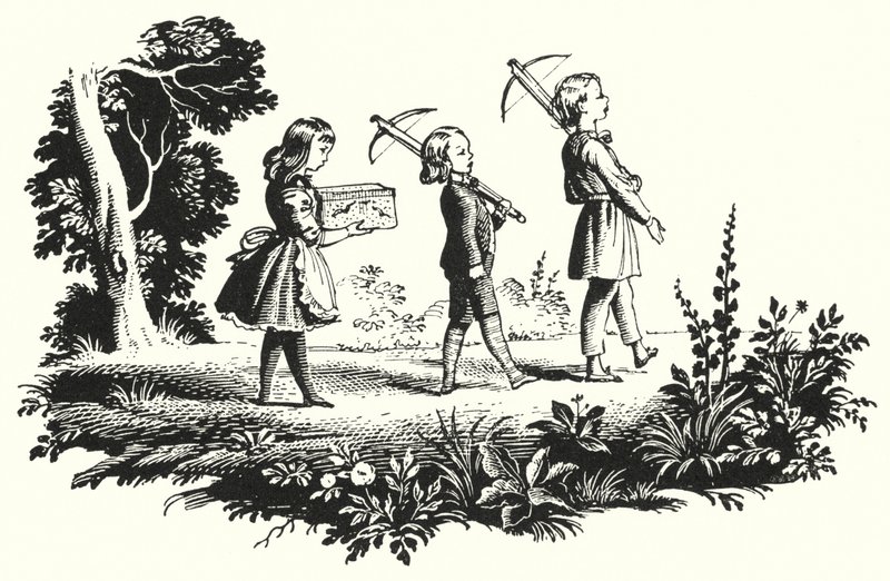 HC Andersen: Lille Idas blomster (litho) av Rex (after) Whistler