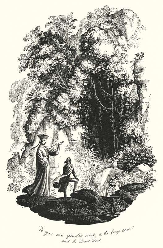 HC Andersen: Paradisets hage (litho) av Rex (after) Whistler
