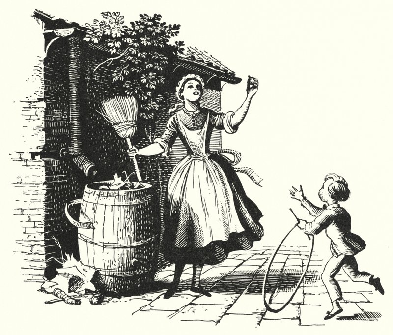 HC Andersen: Toppen og ballen (litho) av Rex (after) Whistler