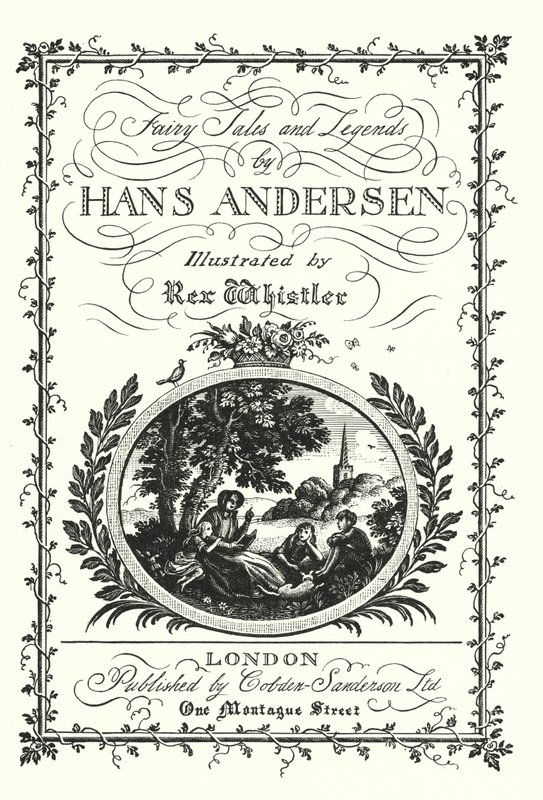 Tittelside for Eventyr og legender av Hans Andersen (litho) av Rex (after) Whistler