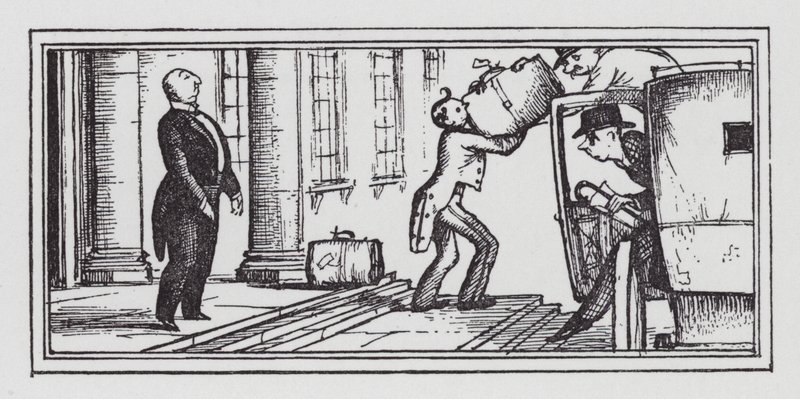 Week-ends (litho) av Rex (after) Whistler