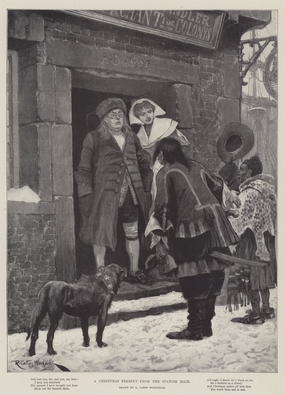 En julegave fra den spanske hovedveien av Richard Caton Woodville junior