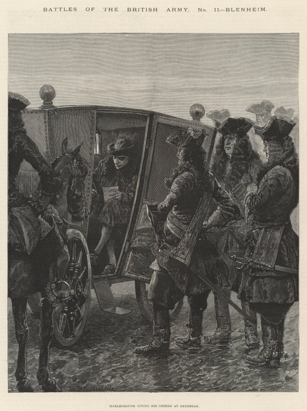 Slag fra den britiske hæren, Blenheim av Richard Caton Woodville junior