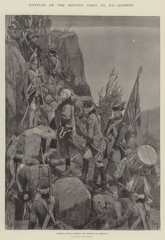 Slag fra den britiske hæren, Quebec av Richard Caton Woodville junior