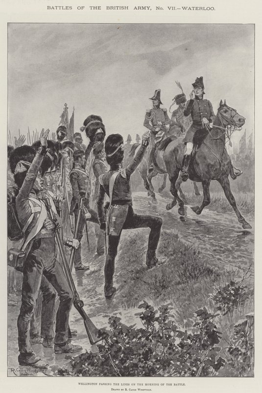 Slaget om den britiske hæren, Waterloo av Richard Caton Woodville junior