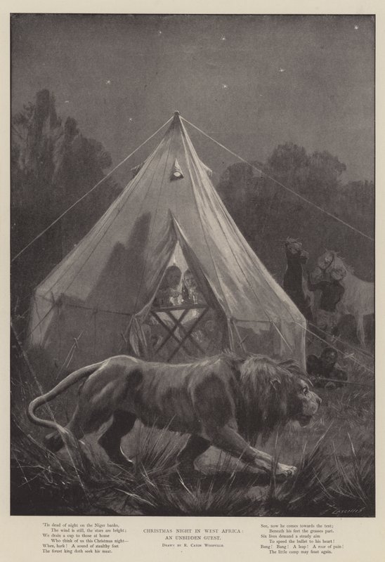 Julenatt i Vest-Afrika, en ubuden gjest av Richard Caton Woodville junior