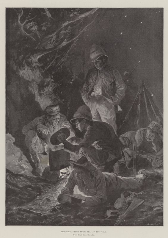 Christmas under Arms, fortsatt i felten av Richard Caton Woodville junior