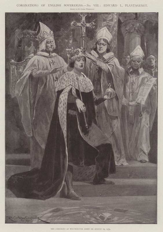 Coronations of English Sovereigns, Edward I, Plantagenet av Richard Caton Woodville junior