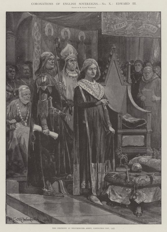 Kroninger av engelske suverene, Edward III av Richard Caton Woodville junior