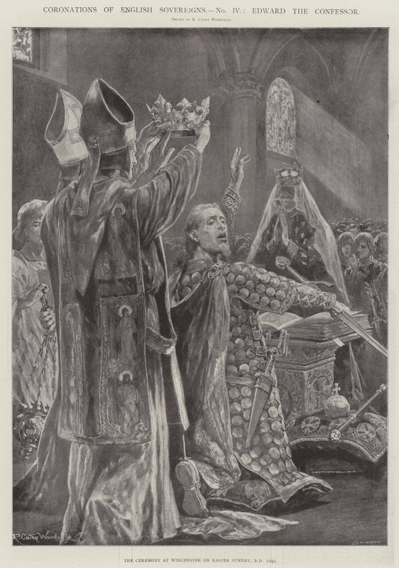 Kroninger av engelske suverene, Edward the Confessor av Richard Caton Woodville junior