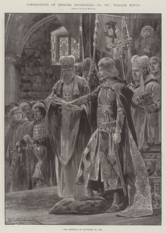 Kroninger av engelske suverene, William Rufus av Richard Caton Woodville junior