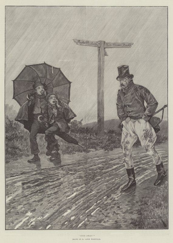 Borte! av Richard Caton Woodville junior