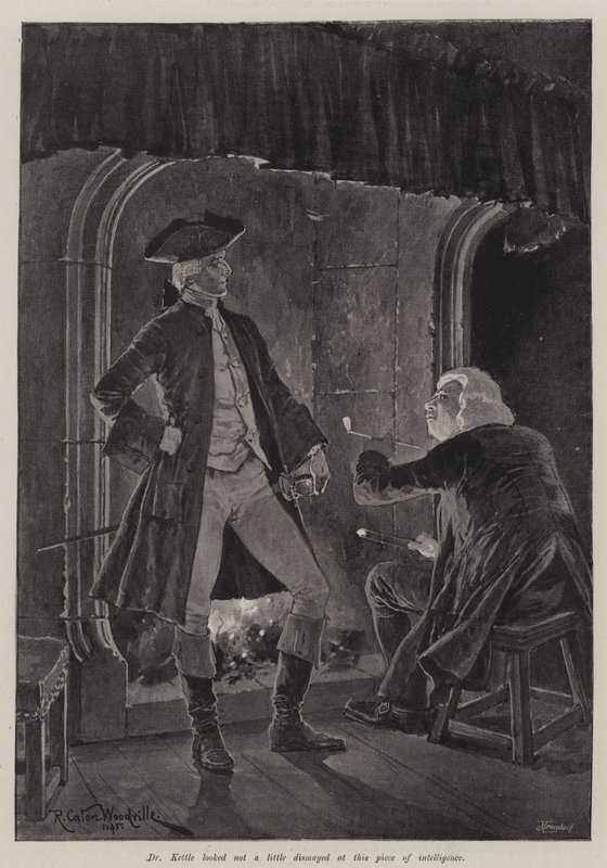 Illustrasjon for A Colonel of The Empire, av Emily Lawless av Richard Caton Woodville junior