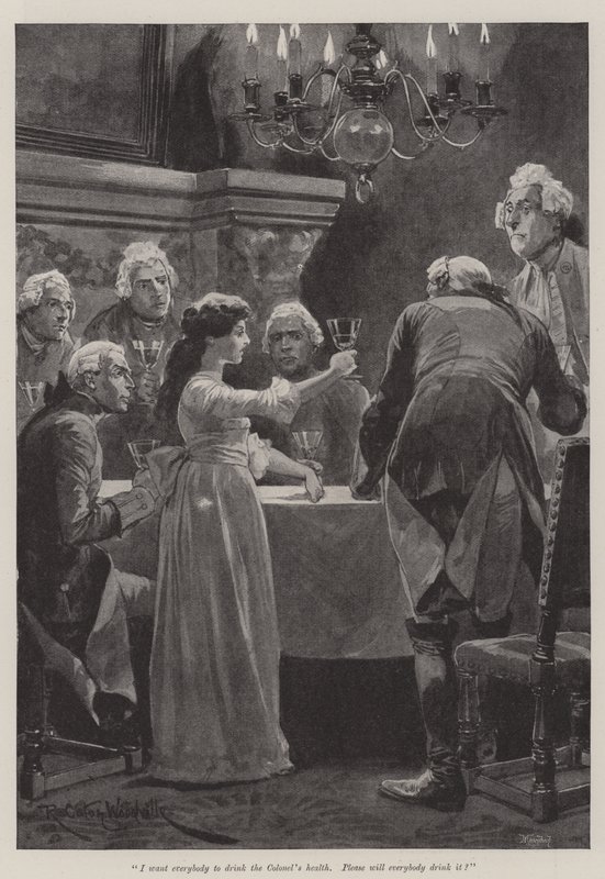 Illustrasjon for A Colonel of The Empire, av Emily Lawless av Richard Caton Woodville junior