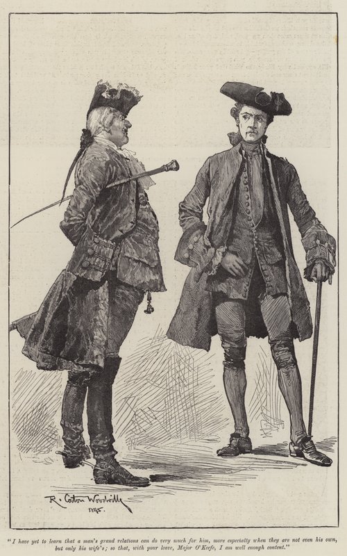 Illustrasjon for A Colonel of The Empire, av Emily Lawless av Richard Caton Woodville junior
