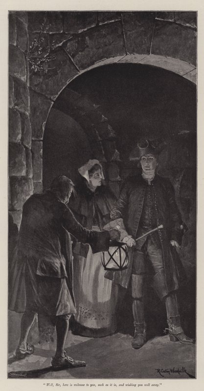 Illustrasjon for The Great North Road, av Robert Louis Stevenson av Richard Caton Woodville junior