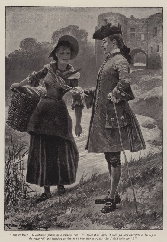 Illustrasjon for The Great North Road, av Robert Louis Stevenson av Richard Caton Woodville junior