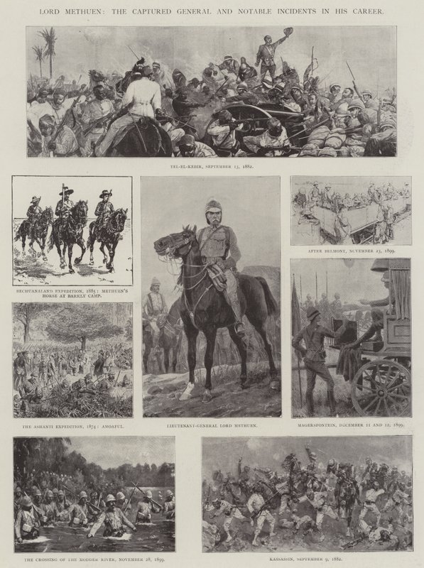 Lord Methuen, den fangede generalen og bemerkelsesverdige hendelser i hans karriere av Richard Caton Woodville junior