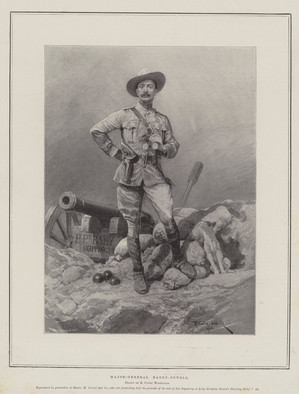 Generalmajor Baden-Powell av Richard Caton Woodville junior