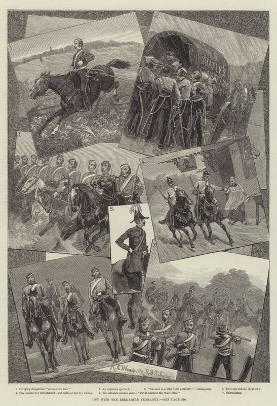 Ut med Berkshire Yeomanry av Richard Caton Woodville junior