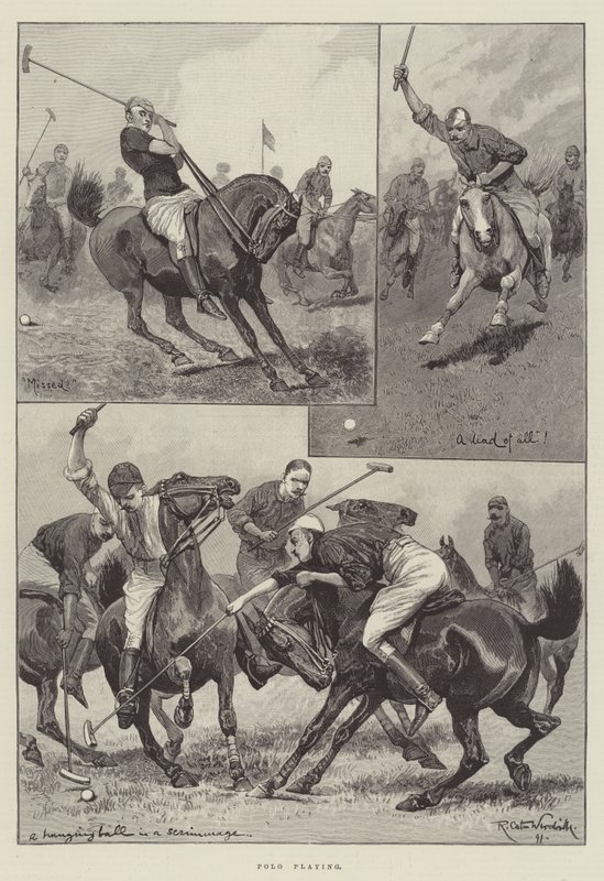 Polo spiller av Richard Caton Woodville junior
