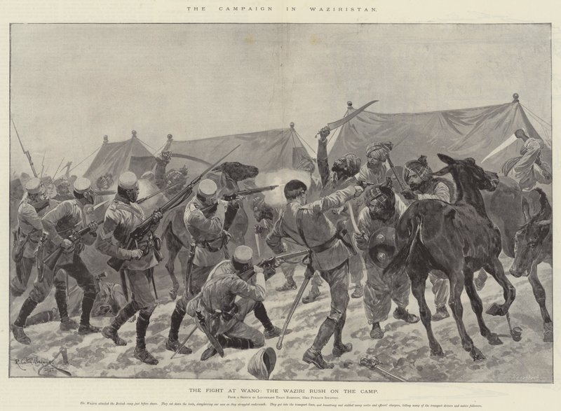 Kampanjen i Waziristan av Richard Caton Woodville junior