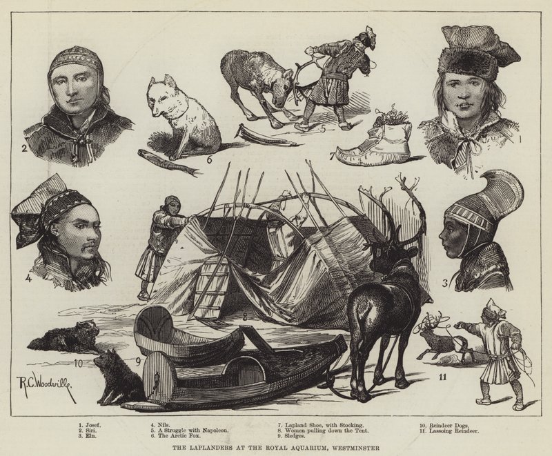 The Laplanders på Royal Aquarium, Westminster av Richard Caton Woodville junior