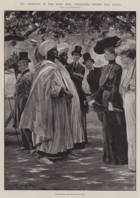The Oriental i West End, Strangers within Our Gates av Richard Caton Woodville junior