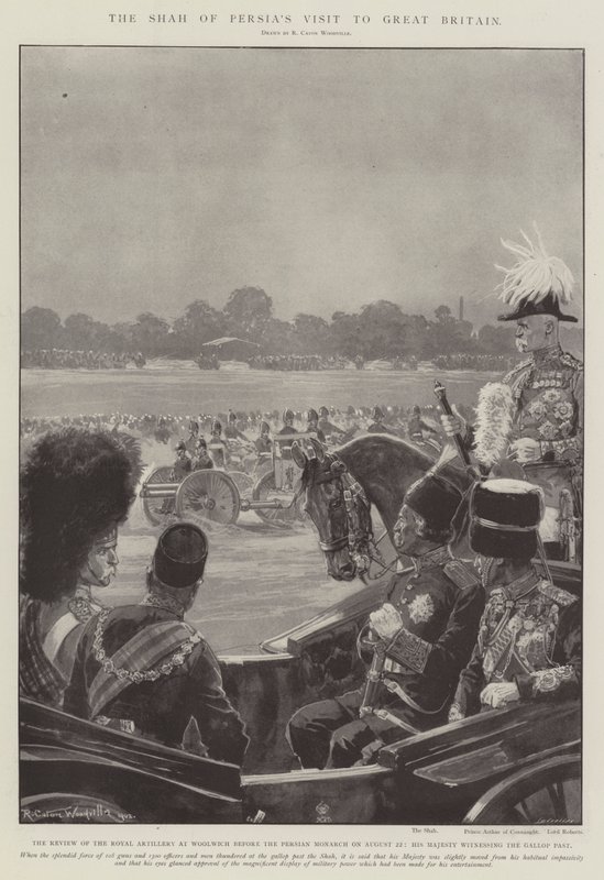 Sjahen av Persia besøker Storbritannia av Richard Caton Woodville junior