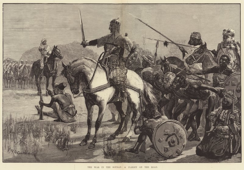 The War in the Soudan, en Parley on the Road av Richard Caton Woodville junior