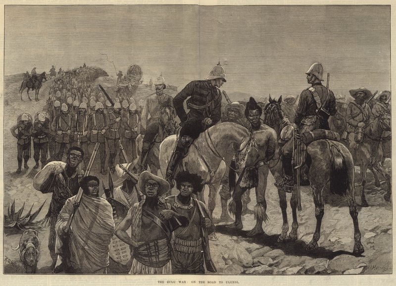 Zulu-krigen, på veien til Ulundi av Richard Caton Woodville junior