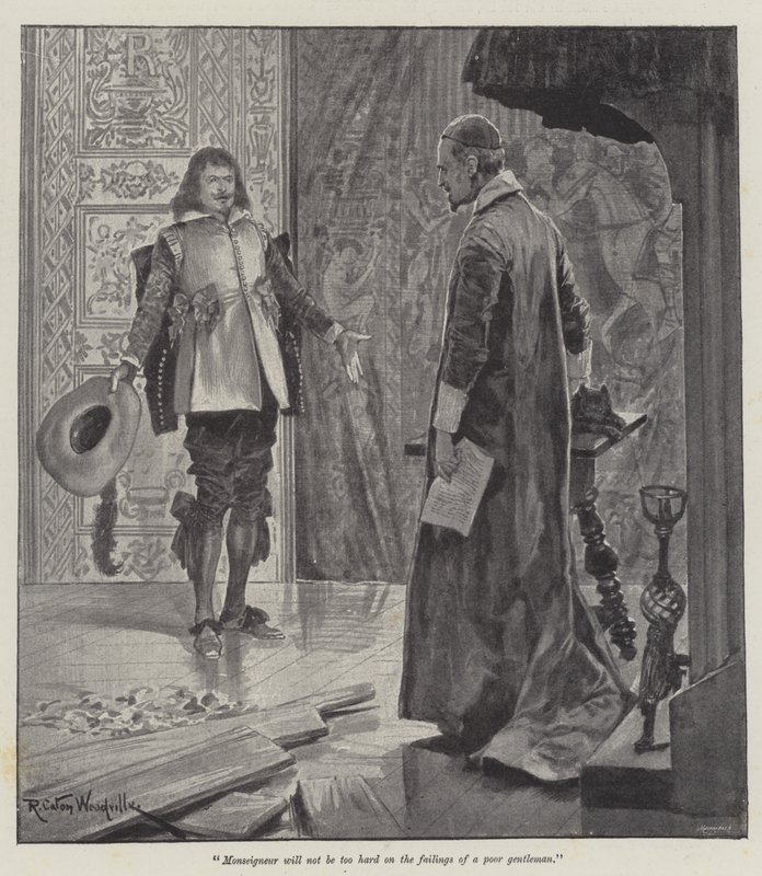 Under den røde kappen, av Stanley J Weyman av Richard Caton Woodville junior