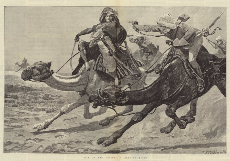 War in the Desert, en løpende kamp av Richard Caton Woodville junior