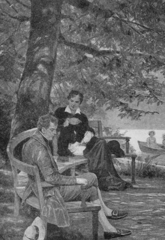 Dette var berømmelse, sa Lord Byron, da de hørte en av Tom Moores melodier bli sunget fra en båt av Richard Caton II Woodville