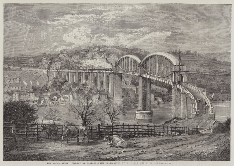 Royal Albert Viaduct ved Saltash av Richard Principal Leitch