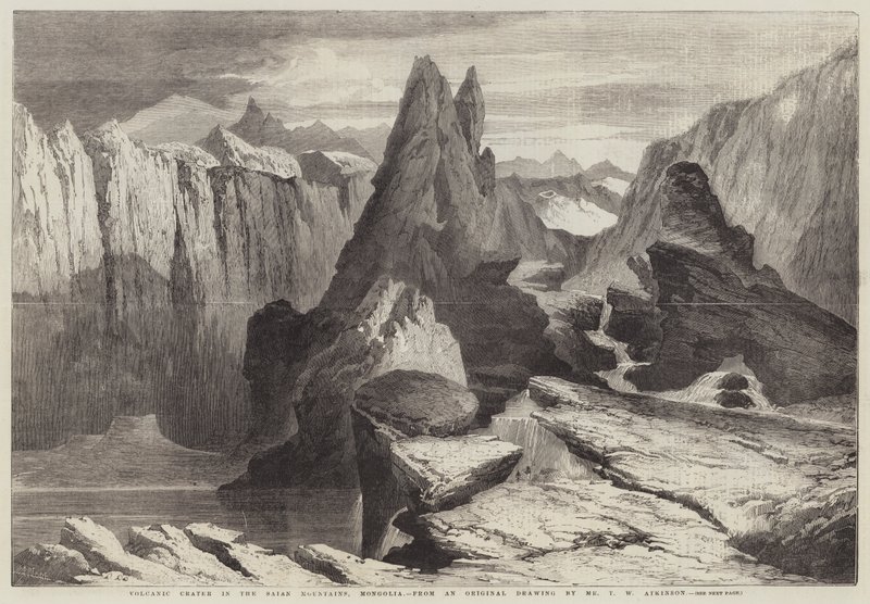 Vulkankrater i Saian-fjellene, Mongolia av Richard Principal Leitch