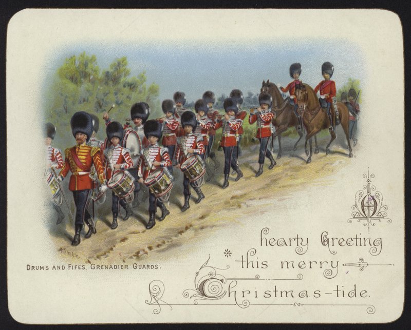 Drums and Fifes, Grenadier Guards (chromolitho) av Richard Simkin