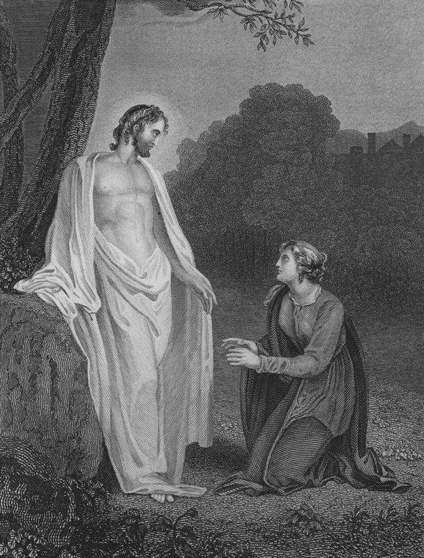 Kristus viser seg for Maria Magdalena av Richard after Westall
