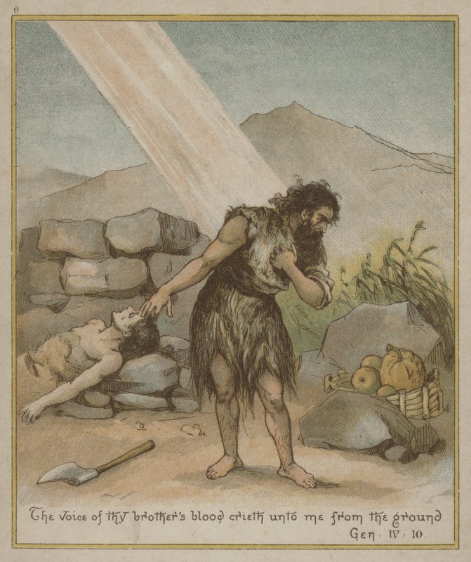 Kain, etter å ha drept Abel av Richard Andre