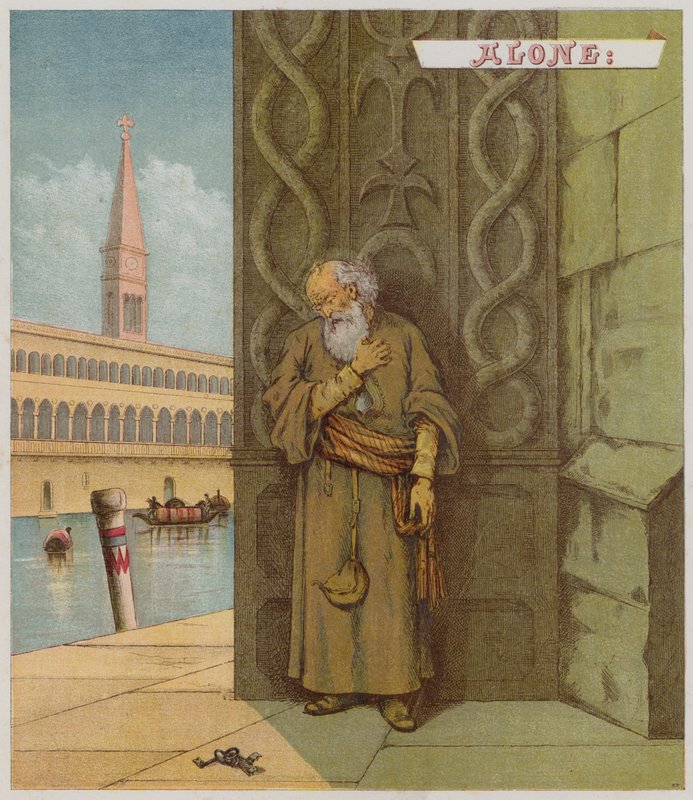 Illustrasjon for The Merchant Of Venice (chromolitho) av Richard Andre
