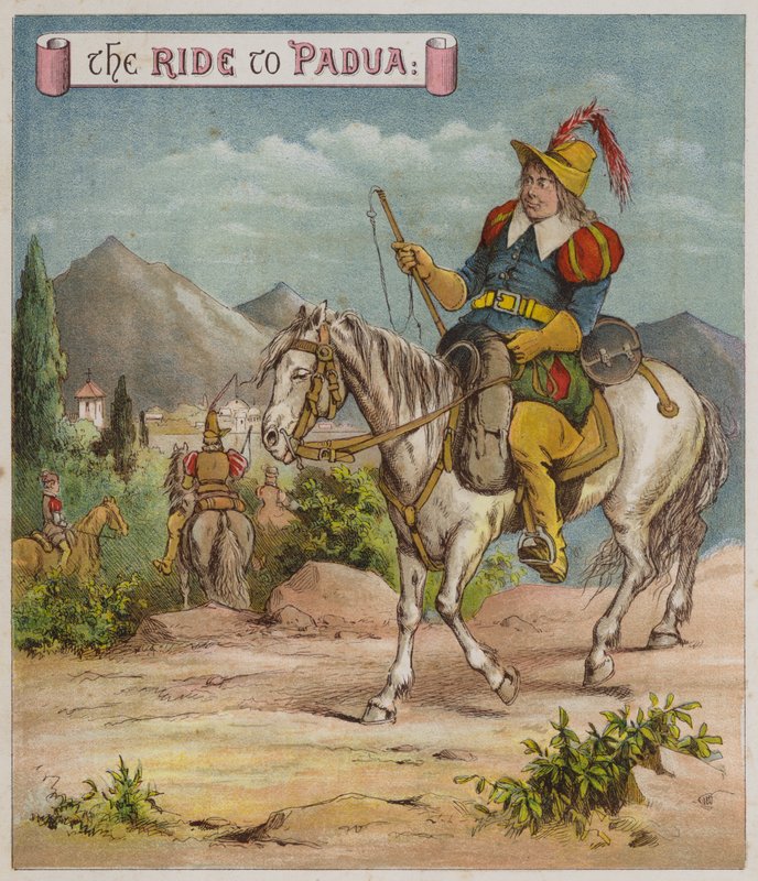 Illustrasjon for The Taming Of The Shrew (chromolitho) av Richard Andre