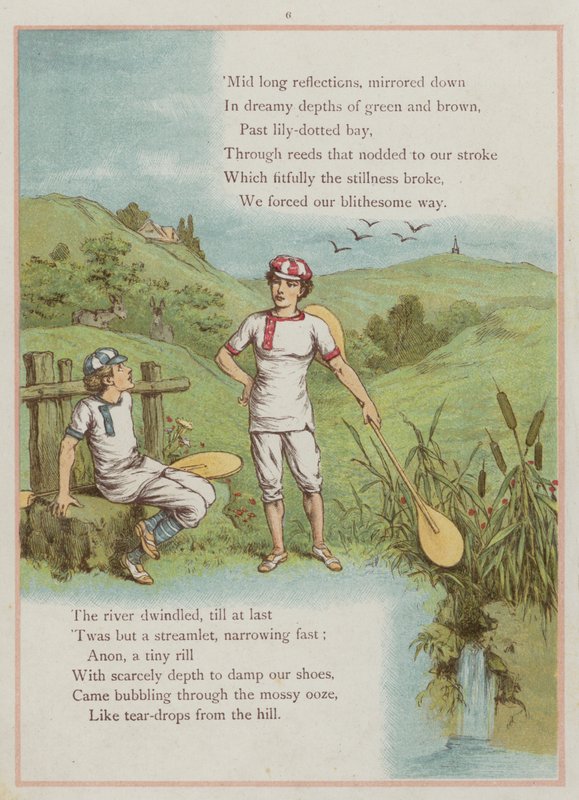 Side fra Upstream av Richard Andre (farge litho) av Richard Andre